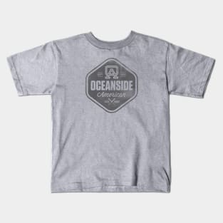 OALL Hex Design (Grey Distressed) Kids T-Shirt